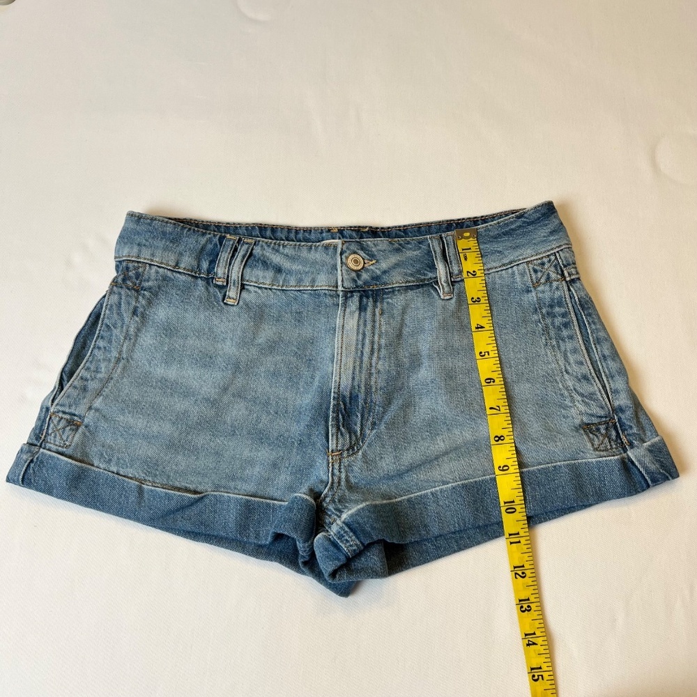 WE THE FREE LION HEART DENIM SHORTS LINEN DENIM BLEND - Picture 9 of 14